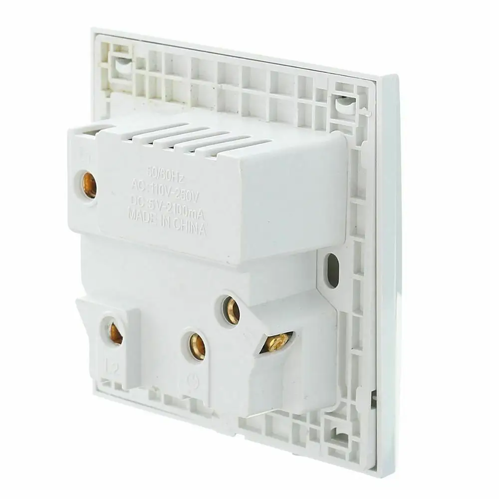 Зарядное устройство с двумя usb портами DC 5 В 2.1A адаптер AC110V 250V 10A электрическая