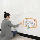 Креативные 3D наклейки на кирпичную стену, Декоративные самоклеящиеся водонепроницаемые обои сделай сам для творчества, для детской, спальни, настенные 3d-наклейки с рисунком кирпича, 70 х38