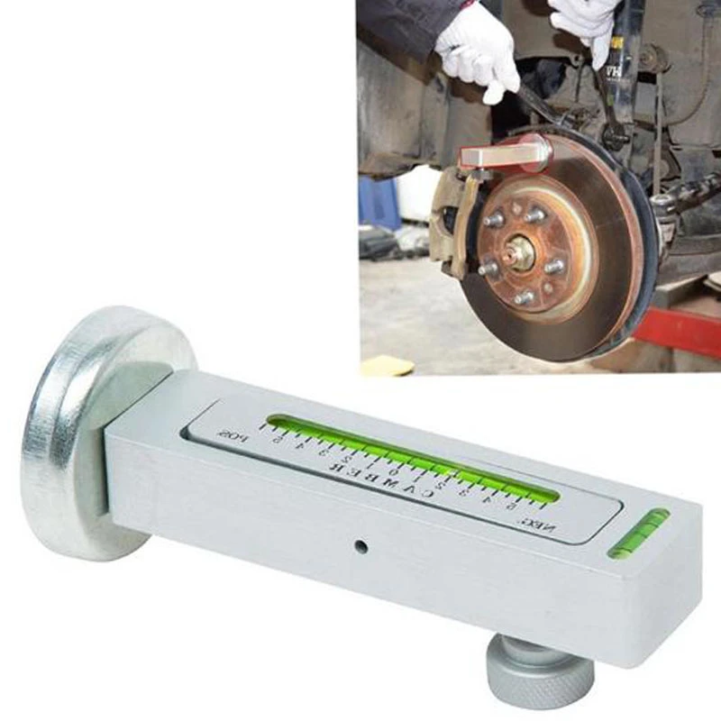 

Car wheel aligner four-wheel positioning magnetic level gauge adjustable magnetic bending caster support wheel locator tool