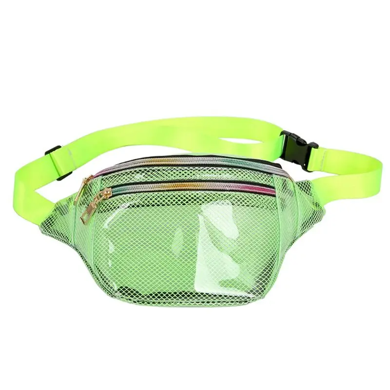 

Mesh Translucent Fashion Waist Bag Water Resistant Adjustable Fanny Pack Unisex 20CA