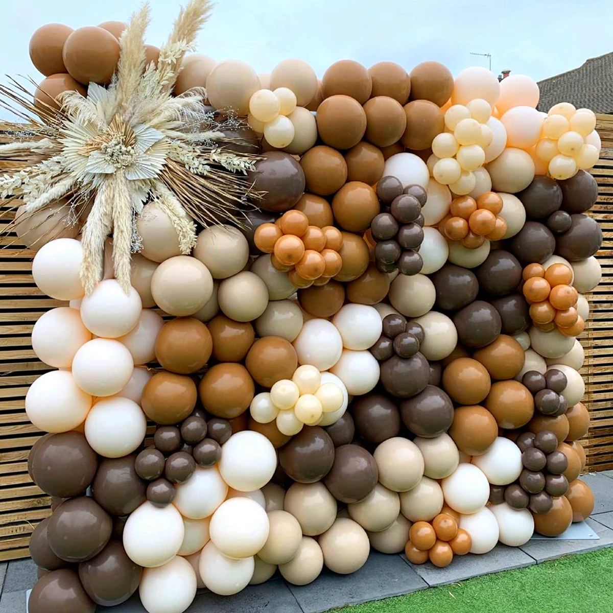 

Coffee Brown Balloon Garland Arch Kit Happy Birthday Balloon Decoration For Kids Baby Shower Wedding Valentine Party Supplies