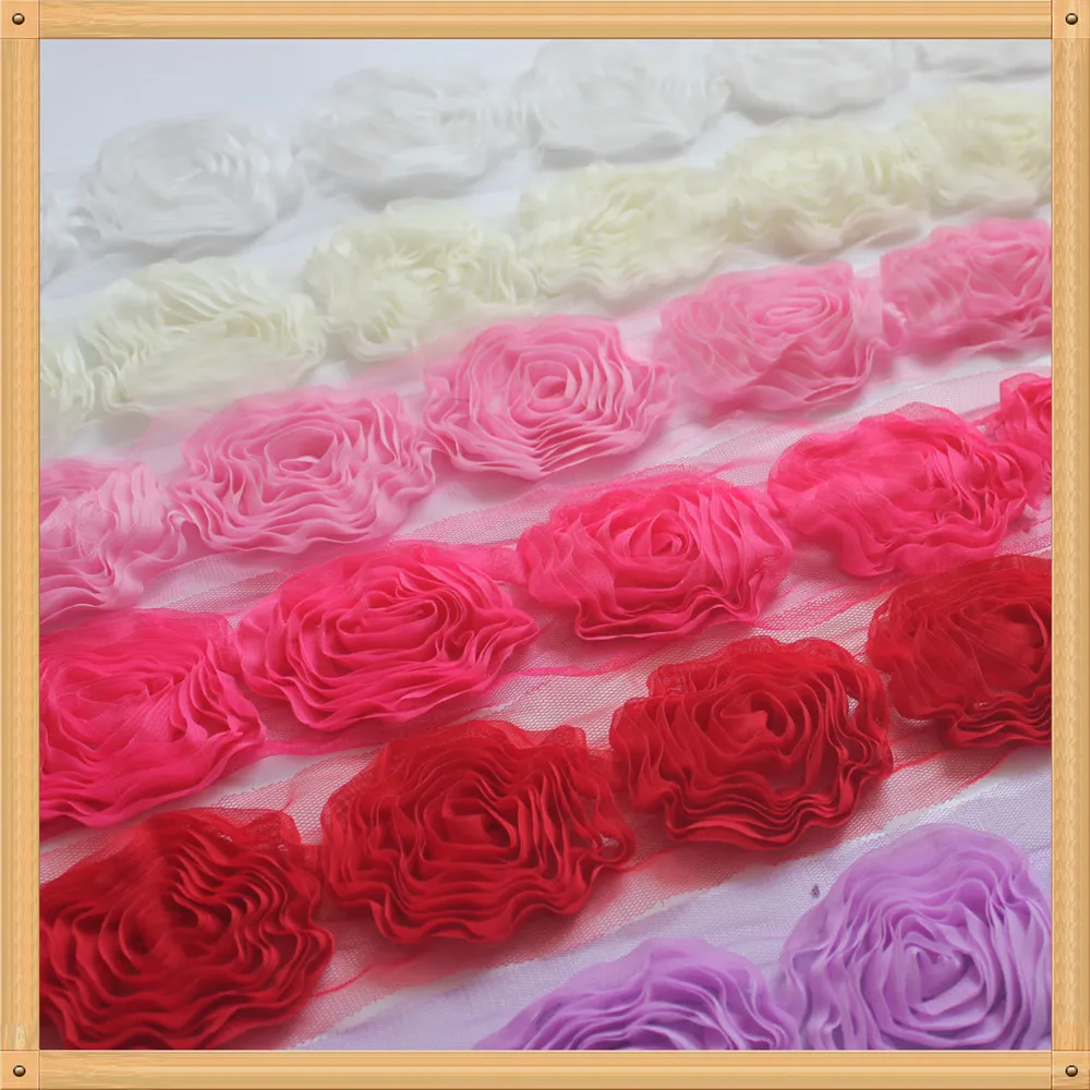 Шифоновая кружевная отделка с розами для новорожденных девочек Комбинезоны