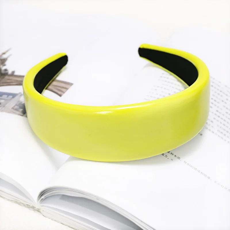 Обруч для волос из ПУ кожи Женский Модный ободок ручной работы аксессуары |