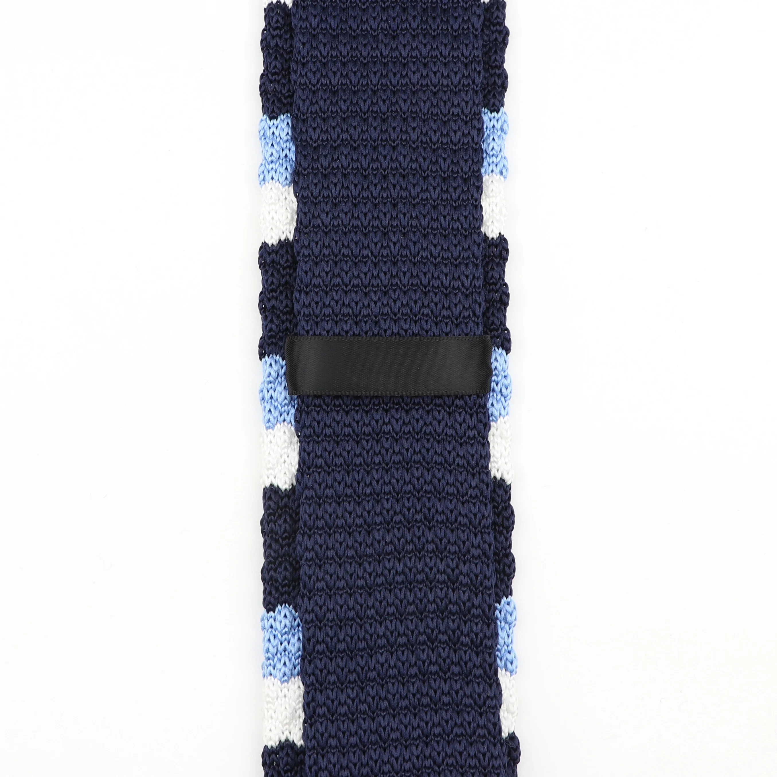 Мужской полосатый вязаный галстук узкий шириной 5 см в горошек классический