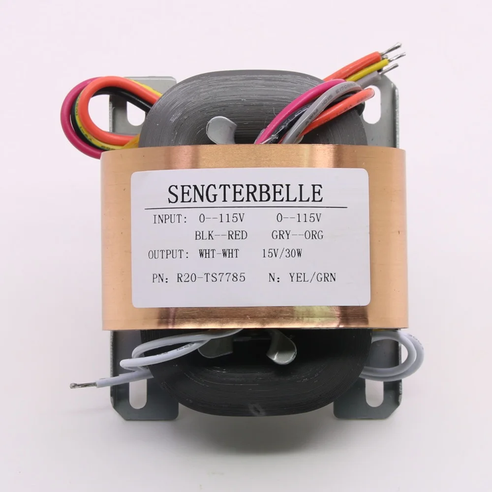 

1pcs 30VA （30W） Pure copper R-core transformer 6V 9V 12V 15V 18V 24V for audio PSU