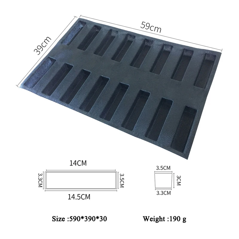 Квадратная форма для выпечки хлеба 16 ячеек с антипригарным стекловолокном | Дом и