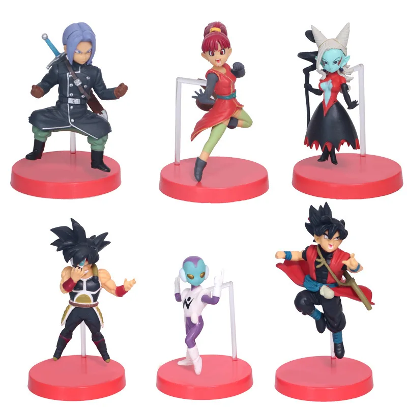 6-piece Dragon Ball Super Saiyan Figure Doll Boxed Decoration Toy Figure Action Figure Classic Childrens Gift Model Decoration