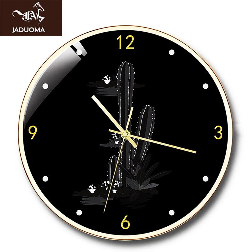 3D настенные часы JADUOMA кварцевые круглые цифровые современный дизайн 12 дюймов/14