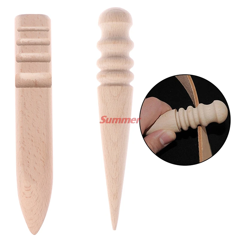 

Popular Handmade Burnishing Rod Leather Craft Edges Slicker Round Wood Leathercraft Tool