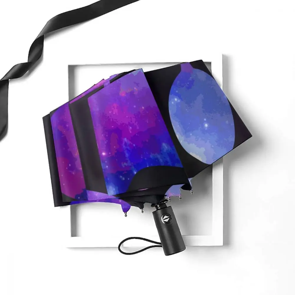 Comprare Ombrello Automatico Da Pioggia Per Donna Ombrello A Tre Pieghe Space Paw Ombrello Antivento Ombrello Impermeabile Femminile