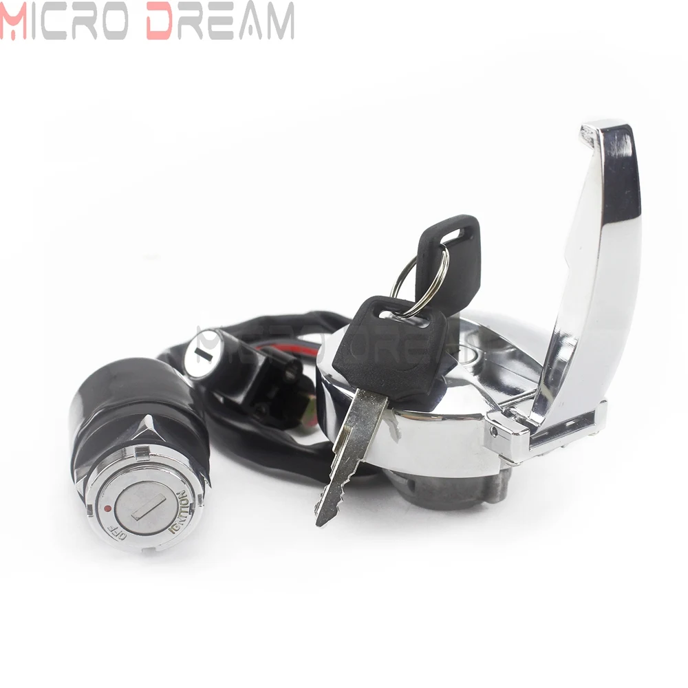 Замок зажигания мотоцикла комплект крышек для топливного бака Honda VLX 400 CB 125S 125TT 450SC
