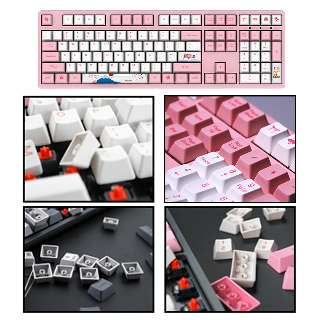 Набор ключей PBT для механической игровой клавиатуры толщина профиля OEM 12 59x6 29x1 77