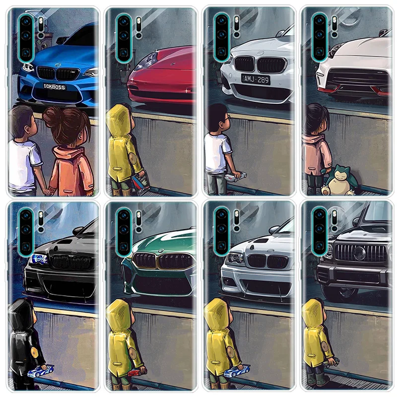 Boy See Sports Car Jdm Drift Phone Case For Huawei P Smart Z 2021 Y5 Y6 Y7 Y9 Honor 50 20 Pro 10i 9 Lite 9X 8A 8S 8X 7S 7X 7A Co