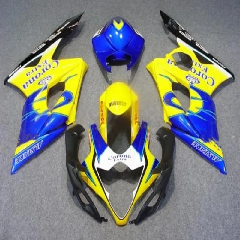 

New ABS Fairings &covers& bodyworks Kit Fit For SUZUKI GSXR1000 2005-2006 GSXR1000 05 06 fairings yellow blue black