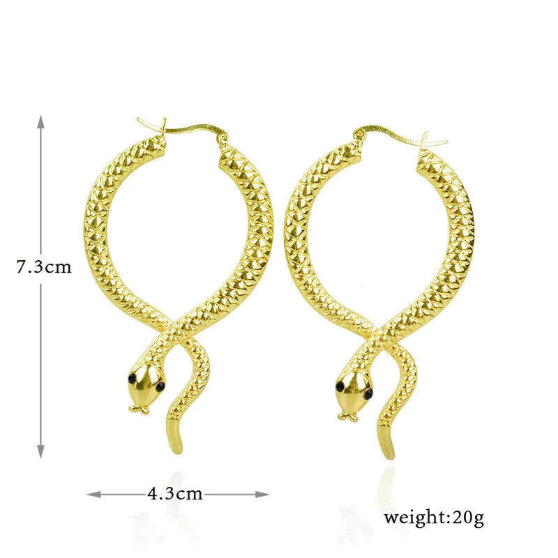 Золотые серьги-кольца милая змея для женщин серьги подвески женские золотые |