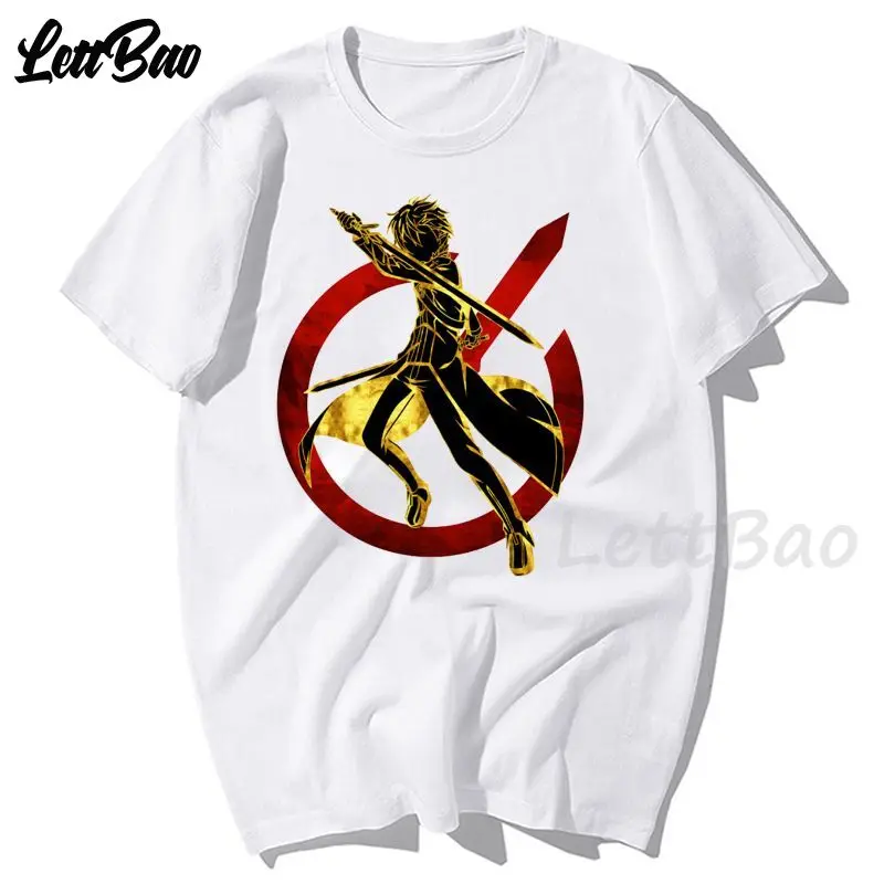 

Sword Art Online T-shirt Anime Fashion Printing High-quality Comic T-shirt Summer Short-sleeved T-shirt Harajuku Men's Shirt