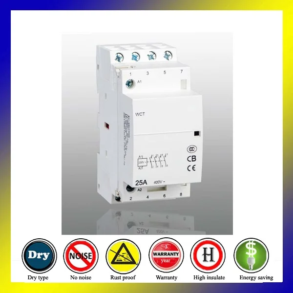 

WCT 25A 4P 4NO 220V автоматическая модульная Электронная Мини-фотомагнитола для дома