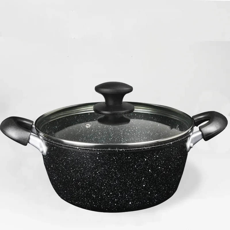 

Каменная глубокая кастрюля Maifan, кастрюля с антипригарным покрытием, кастрюля для супа, Домашняя индукционная плита, газовая специальная ма...