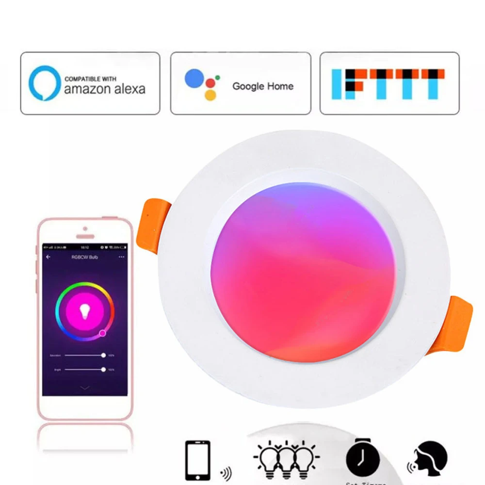 Wifi интеллектуальная лампа в форме бочонка граффити приложение дистанционное управление Wi-Fi RGBWC затемнение и окраска высокий яркий прожектор товары для умного дома