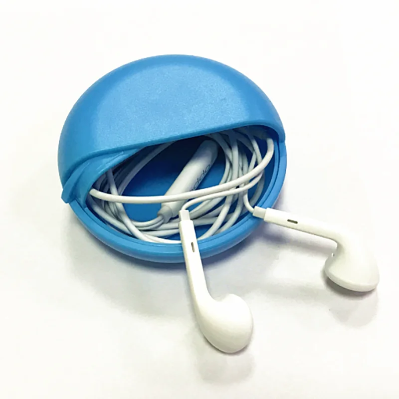 Круглый Органайзер проводов для наушников коробка линии передачи данных кабели