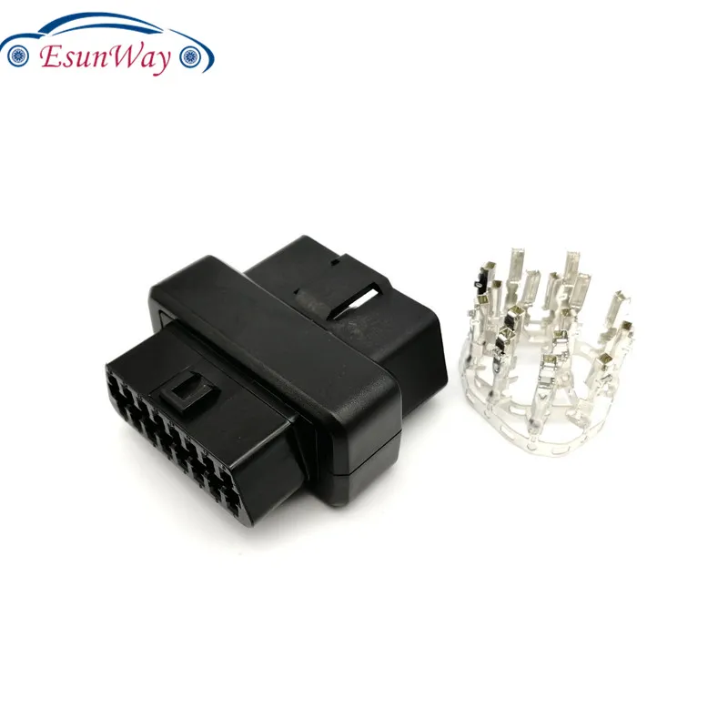 Крышка разъема OBD2 с корпусом штекер J1962m 16-контактный гнездовой разъем сделай сам