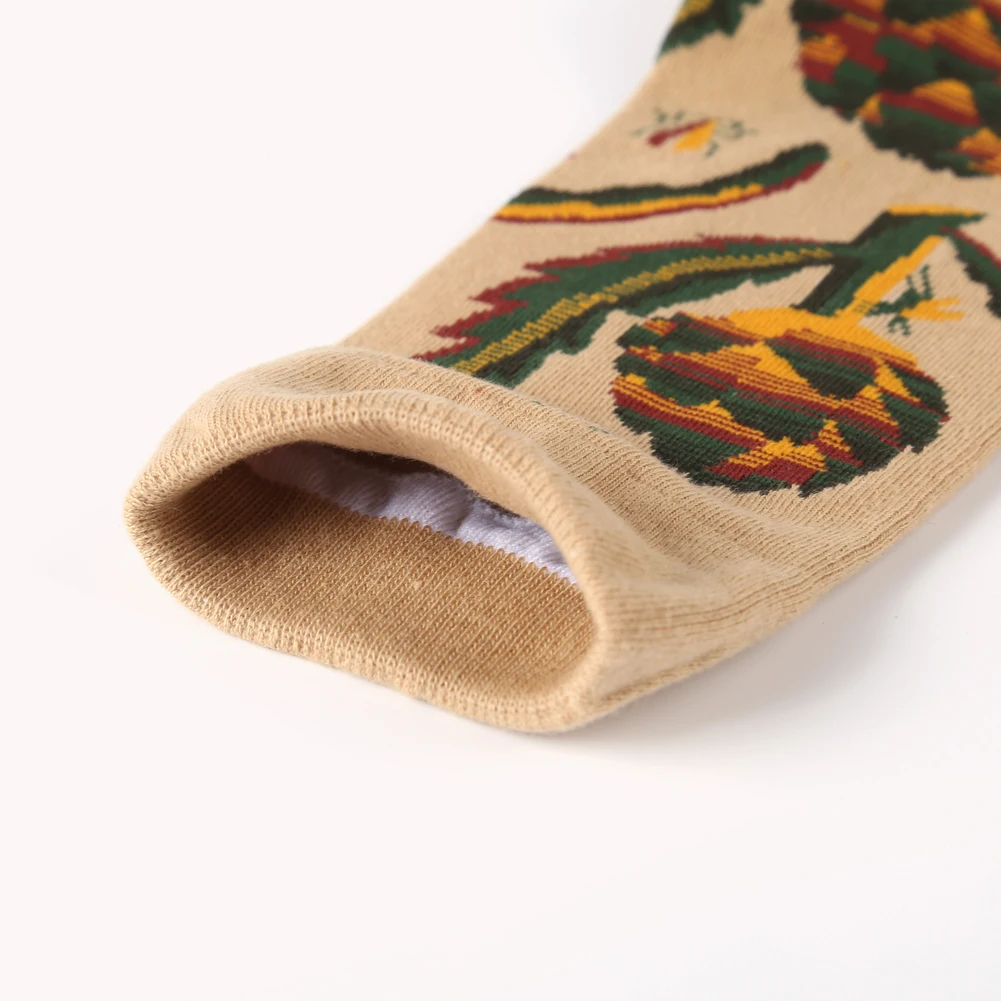 

Fashion Cotton Soft woman socks Retro Flower Comfortable Women Mid-calf Length Socks for Autumn Winter skarpetki damskie#38