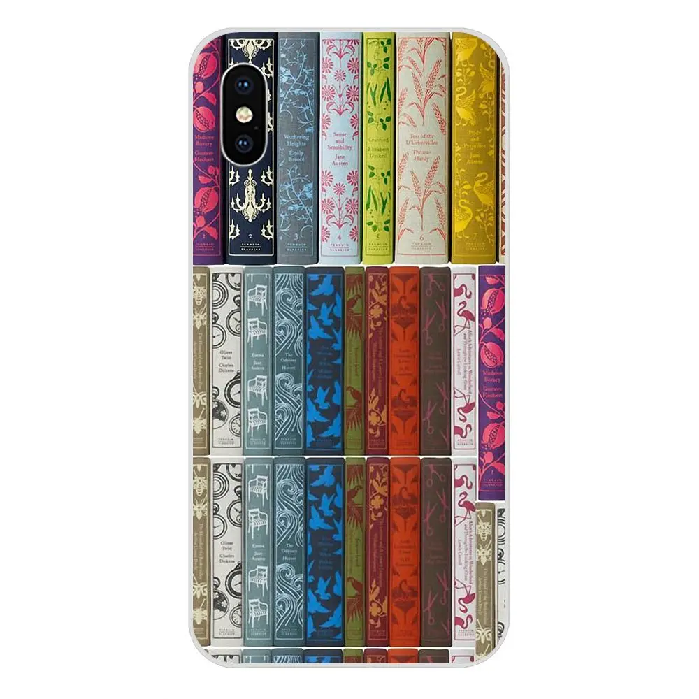 В продаже роскошные аксессуары для телефонов Чехол Jane Austen книги Пингвин Apple IPhone X
