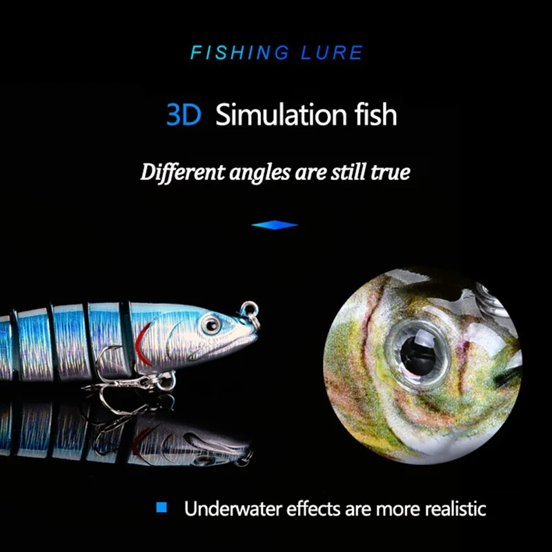 

Fishing Lures swimbait lure Multi Jointed fish Wobblers Lifelike Fishing Lure Swimbait Crankbait Fishing Tackle Bait