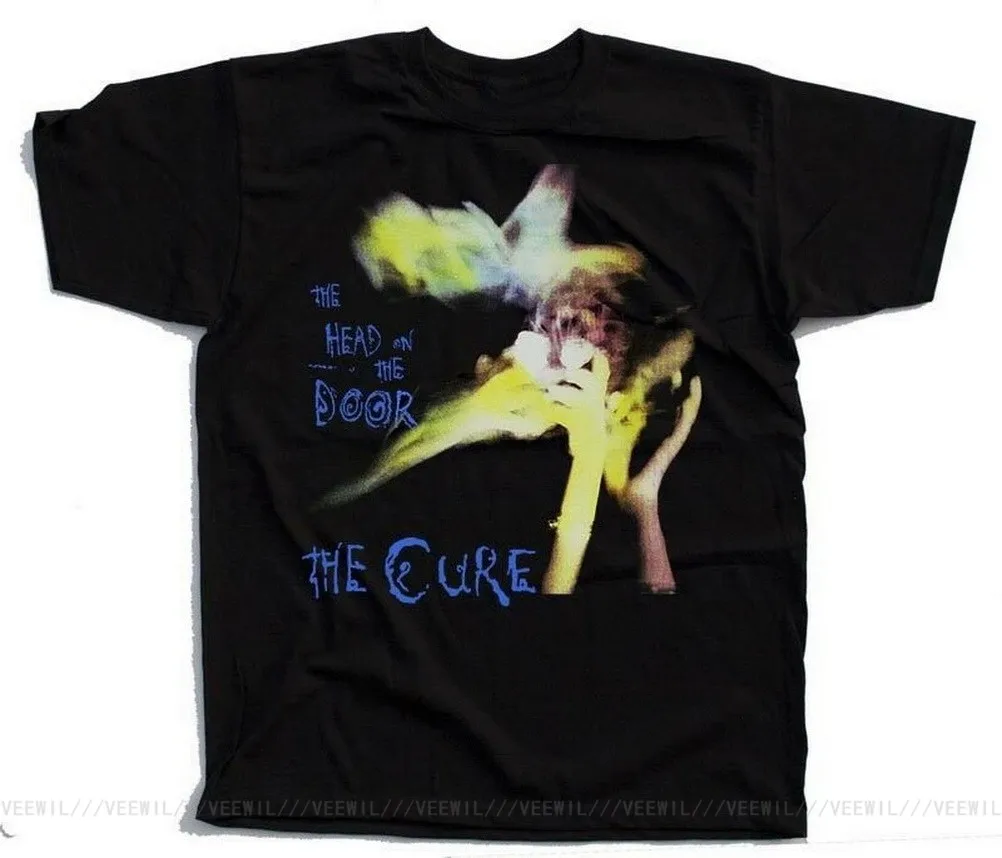 The Cure Head On Door Robert Smith футболка с изображением обложки альбома BLACK S-5XL Cotton Loose Size Top Tops