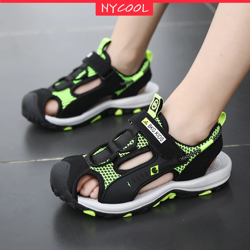 

NYCOOL Brand New Kids Sandals Boys Beach Shoes Summer Children Shoes Outdoor Water Upstream Shoes Boy Sport Shoes High Quality