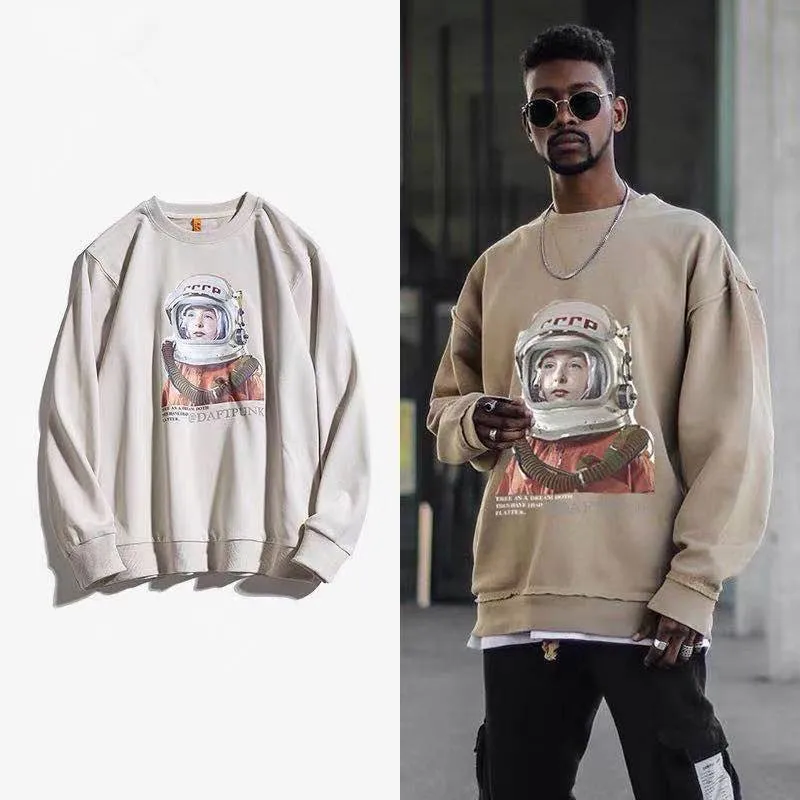 

2021 Spring and Autumn New European and American Street Hip Hop FOG Loose Oversize All-match Pullover for Men and Women