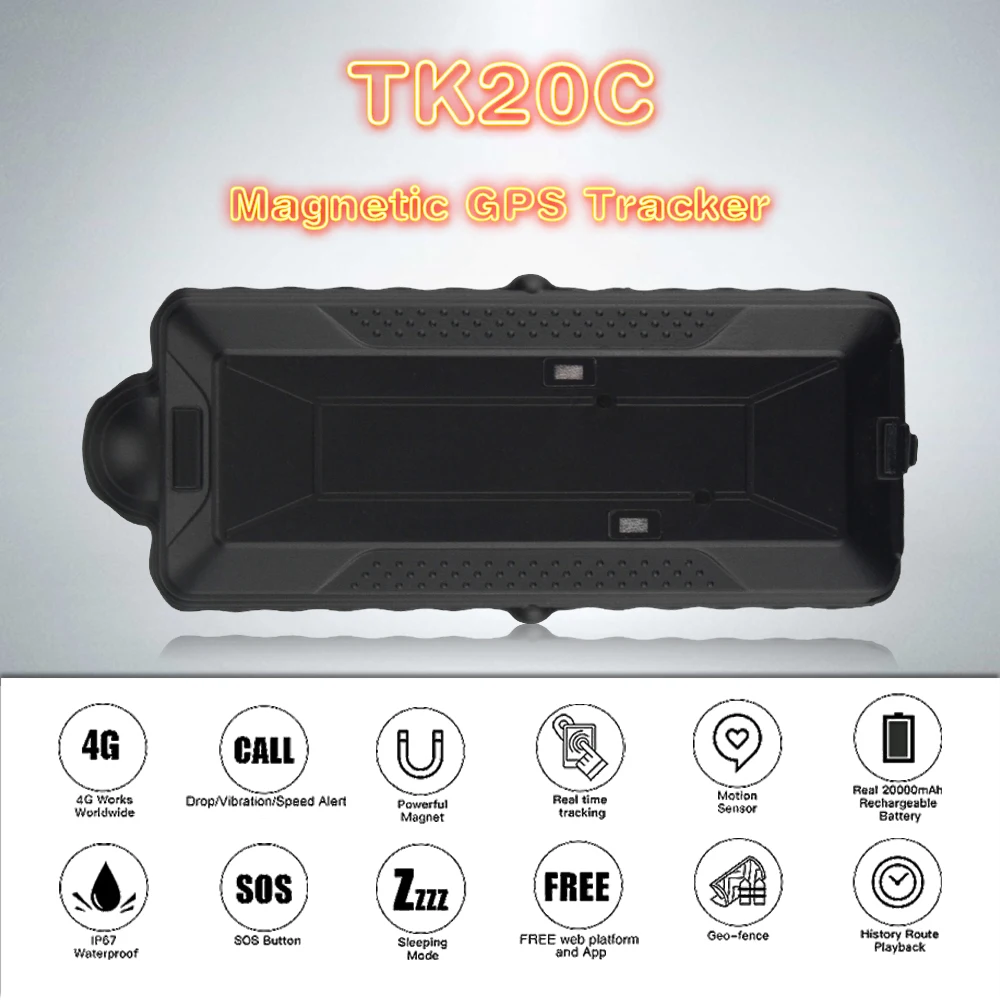 GPS трекер автомобильный водонепроницаемый TK20C 20000 мач GPS|GPS-трекеры| |