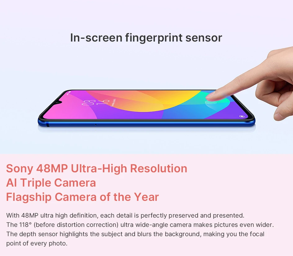 Мобильный телефон Xiaomi Mi 9 Lite, 6 ГБ, 64 ГБ, глобальная версия, Snapdragon 710, 32 МП, AI, Селфи, 48мп, тройная камера, 4030 мА/ч, 18 Вт, быстрая зарядка