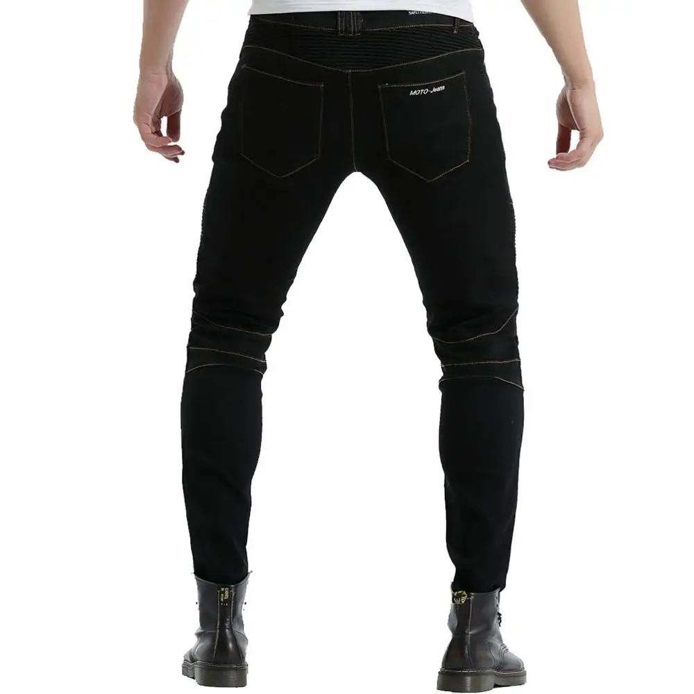 Водонепроницаемые мужские мотоциклетные джинсы для езды 4 X CE Armor Silica Gel Honeycomb