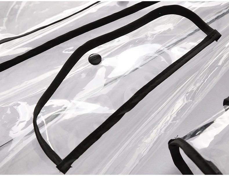 Модный прозрачный мягкий дождевик из ЭВА длинный женский пояс с окантовкой