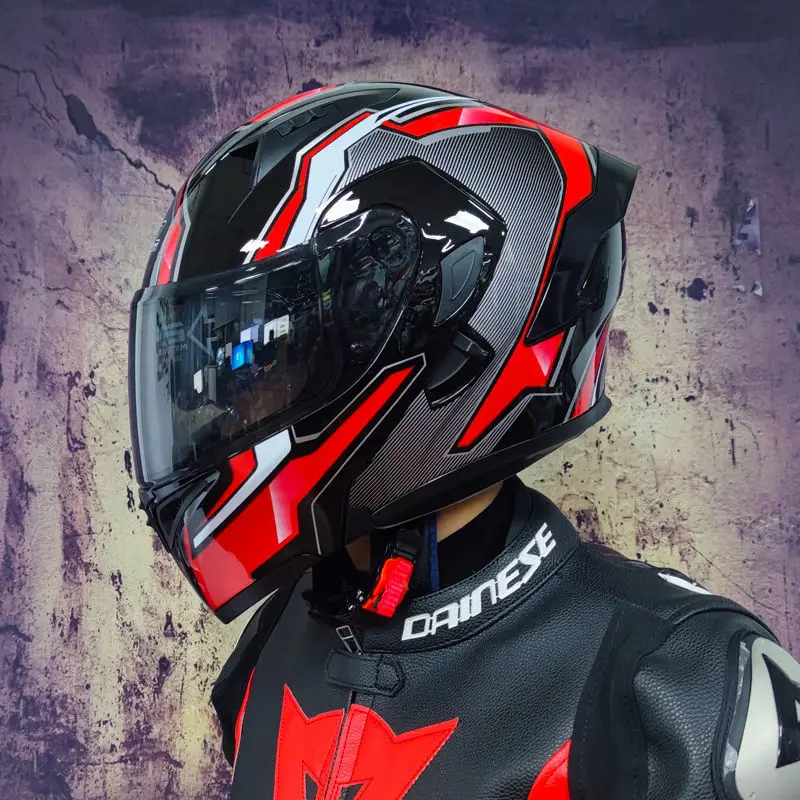 2021 Motorcycle Flip Up Helmet Men Women Casco Moto Full Face Modular Helmet Motorbike Motocross Moto Casco Moto for Adult
