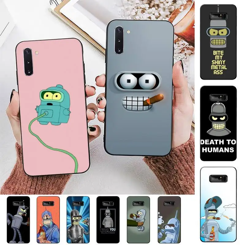 

FHNBLJ Cute Futuramas for kid Phone Case for Samsung Note 3 4 5 7 8 9 10 20 pro lite ultra for Oppo A9 2020