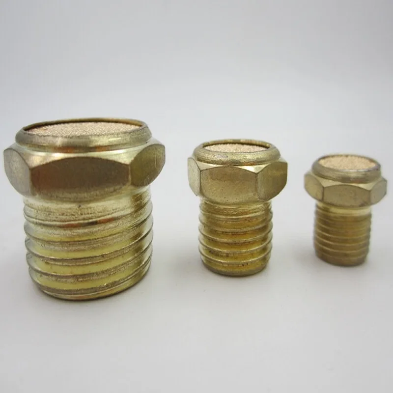 Пневматический заглушитель Латунный разъем для соленоидного клапана фитинг