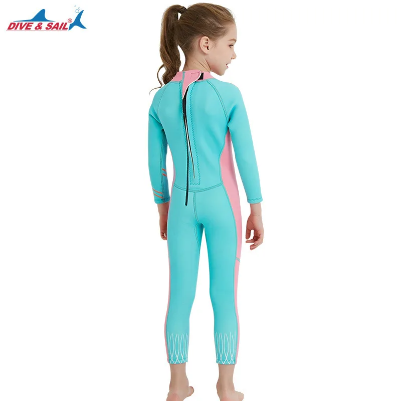 Гидрокостюмы для девочек из неопрена дайвинга и паруса 2 5 мм|wetsuit child|dive & sailsuit surf |