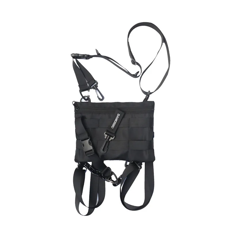 

Functional Tactical Chest Bag For Men Fashion Bullet Hip Hop Vest Streetwear Bag Waist Pack female Black Wild Chest Rig Bag
