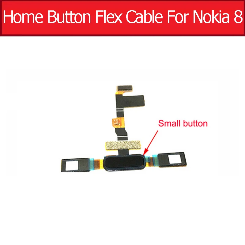 Кнопка Home для Nokia 8 2016 TA1012 датчик отпечатков пальцев гибкий кабель Меню возврата