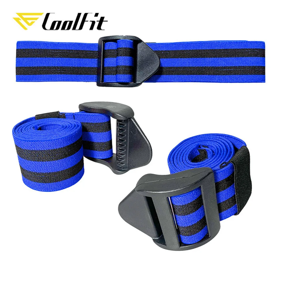 Тренировочные ленты CoolFit BFR для фитнеса тренировочные мышц рук и ног тренажерный