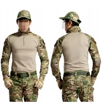 multicam military tactical shirt camouflage long sleeve quick dry combat shirt men airsoft sniper hiking hunting army t shirt