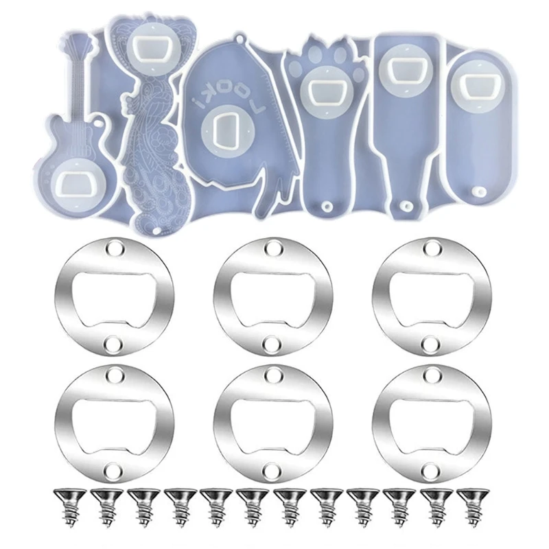Открывалка для бутылок открывалка пива штопор силиконовая форма поделки