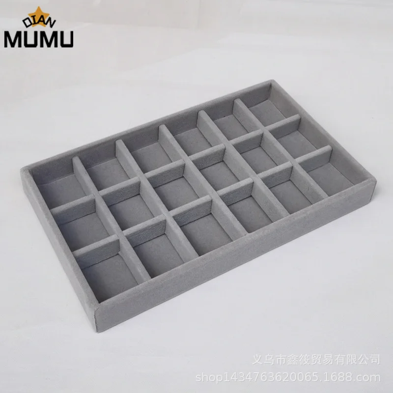 4-piece storage box velvet jewelry storage tray display ring bracelet necklace ring storage box display cabinet drawer