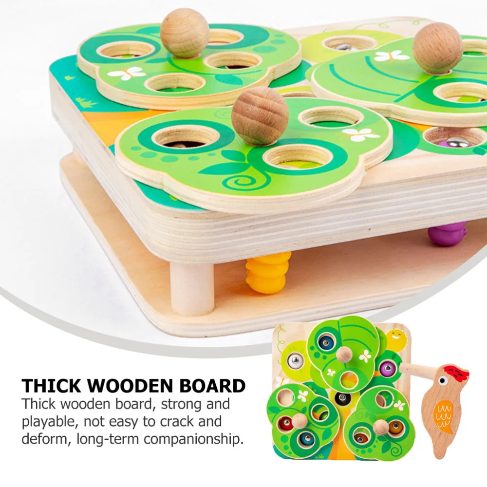 

1 Set of Woodpecker Catching Insects Educational Plaything for Children