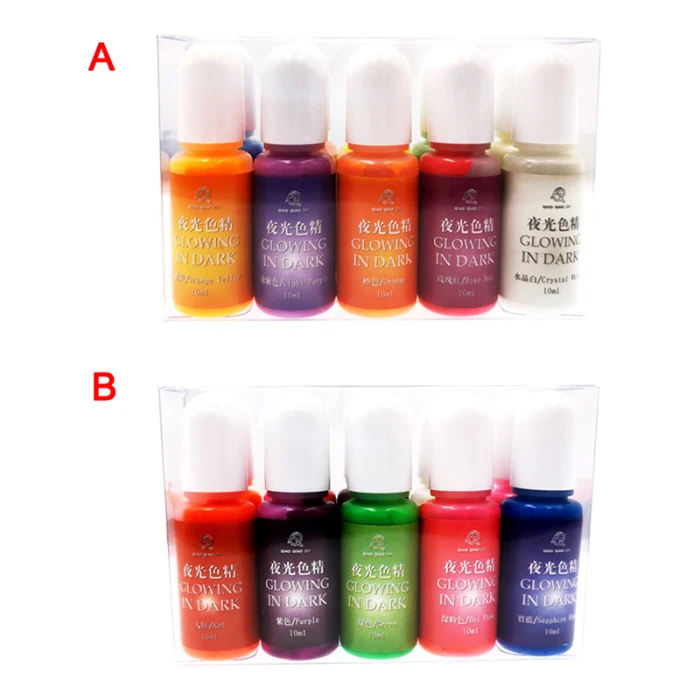 10-color Luminous Color Set DIY Silicone Mold Coloring Pigment Tool CX17