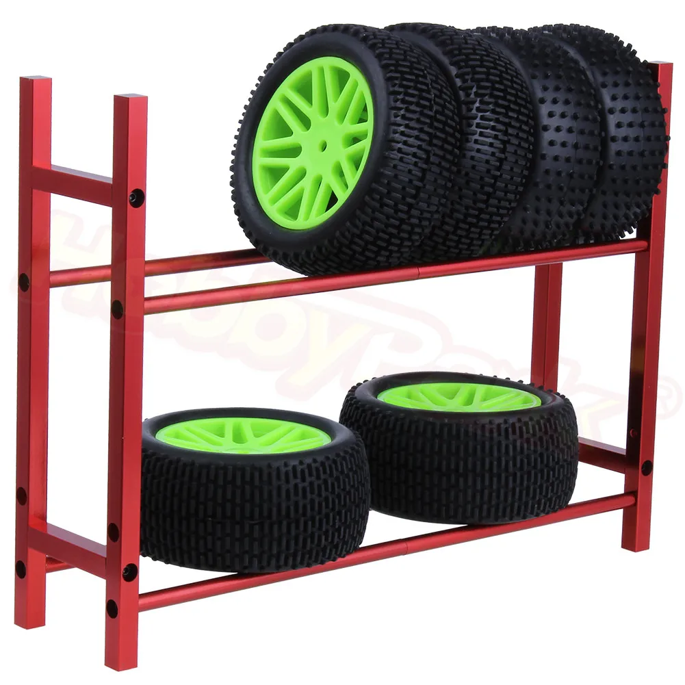 10 комплектов металлических алюминиевых RC автомобильных шин полка колеса для 1/10