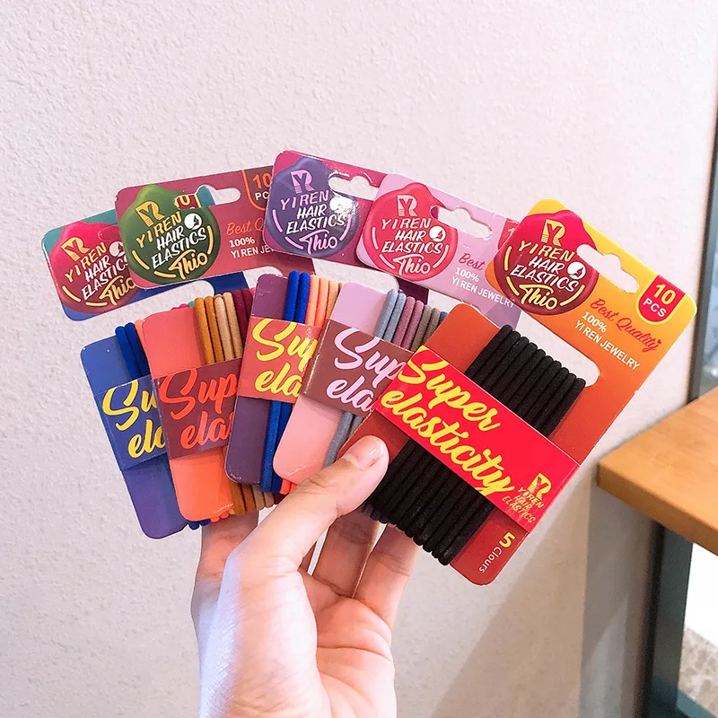 

Универсальные простые резинки для волос корейские резинки для волос минималистичные эластичные резинки для волос аксессуары для волос из ...