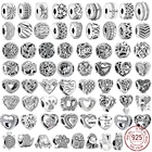 Женский браслет Pandora из серебра 925 пробы, с круглыми бусинами в виде животных